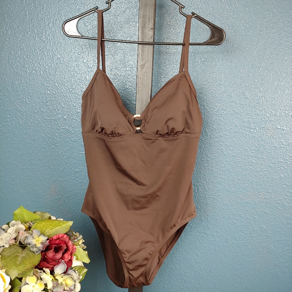 Speedo Brown One Piece Swim. 12.       2A04